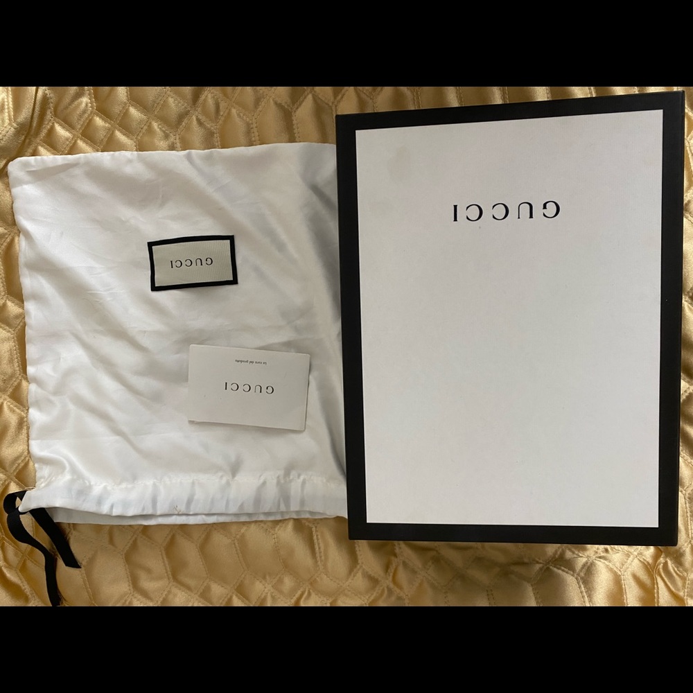 Gucci Mini Sylvie Leather Mini Chain Bag in Gray - Picture 8 of 12